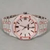 Upgrade Ihres Stils atemberaubender Edelstahl -Armbanduhr für Männer, die mit einem voll vereiserten Labor -Labor -Diamant -VVS -Klarheit gefertigt wurden