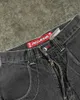 Y2K Hip Hop Jnco Baggy Jeans Shorts denim Vintage Pattern Men Femmes Summer Harajuku Gothic Basketball Streetwear 240417