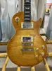 1959 tribute to Gary More Peter Green Flame Beige top relic Smoked Sun Blast electric guitar a piece of mahogany body, a PC neck