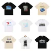 T-Shirts Männer Designerin weißes T-Shirt Lose Short Casual Fashion Mens Tops T-Shirts Designer für Mann Luxus Crew Neck Kurzarm Baumwollauto Brief Druck Sommer Tee