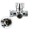 Torneiras de cozinha Separador de água de chuveiro de cobre 1/2 pia de saída de faucet Torda de desvio da torneira Tacent Toapter Tap Splitter Termostability