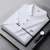 8XL 7XL 6XL 2024 Summer Ice Silk Breathable Shirts For Men Clothing High End Luxury Mens Polo Shirt Casual Loose Homme 240424