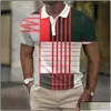 Men's Polos Mens S Man Shirt Leisure Rags Imprimé Shirts Casual Short Mesh Mesh Cloue Clothing Summer Tees Surdimension