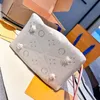 24ss Donne Designer di lusso Nuovo borsa per secchio per fiori bianchi borsetta da donna Borsa per la borsa a tracolla con una moneta con cerniera rotonda p jhqs