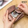 Mini Simple Wallet Women's Coin Purse New Amazon Japanese Rfid Folding Ultra-thin Leather Small Purse For Women