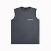 Cotton Vest Purple Brand Summer T-shirt ärmlös BPUR050 FINTPRYCK Väst R84W80 American Street Fashion Design Men's Loose Vest