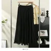 Skirts In Cotton Linen Wide Leg Skirt 2024 Summer High Waisted Loose Casual Pants Korean Fashion Lace Up Long