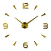 Orologi da parete 2024 orologio vintage moderno design grande fai -da -te horloge murale orologio in quarzo 3d adesivi 3d brevi soggiorno