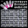 24 grilles en alliage de pêche pêche diamant en forme de papillon pour ongles décorations artistiques du doigt des ongles diy