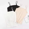 Tanks de femmes Camis Sexy Camisoles Femmes Crops Crops Tops Sleness Sweet Bralette Tops Couleur Solide Skinny Verte Fe Slimming Tanks Bra Souswear D240427