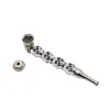 Skull Metal Pipe High Quality Zinc Alloy Tobacco Suitable for Dry Herb Herb Hand Pipe Tobacco Foldable Monkey Pipe Mini&Cheap Smoke Water Pipes Accessories