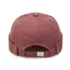 Banie / Caps de crâne 2022 Vente chaude Coton Skullies Skullies CAP BEAIE HAPELLES Femmes Hip Hop Chapeaux d'été Vintage Mens Solid Color Street Dome CHATS D240429