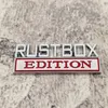 Party Decoration 1PC Rustbox Edition Car Autocollant pour camion 3D Badge Emblem Decal Auto Accessoires 8x3cm en gros 0430