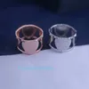 Women Band Tiifeniy Ring Jewelry s925 Sterling Silver Love Four sided Unique Design Trendy Personality for Girlfriend