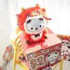 Dragon Jahr 30 cm Bubu yier Plüschpuppe Maskottchen kleine Panda Kawaii Cartoon Bär ausgestopft weiche Kissen Mädchen Spielzeug Geschenk 240426