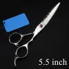 Shears Professional Japan 440C 5.5 6 '' Laser Drut Hair nożyce fryzury nożyc skoisor sadzonek fryzjer tnące nożyczki fryzjerskie