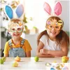 Autres verres de fournitures de fête de fête Frame Chick Egg Bunny Happy Pâques P O PROPS BOOTH VERRE ET ADT