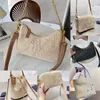 2024 KVINNA STRAW PAGS BUCHET BAG NYLON SKULDVÄSKA HOBOS Kedja Handväskor Designer Crossbody Lady Small Totes