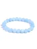 Strand Oaiite Natural Aquamarine Breded Bracelet pour femmes méditation guérison spirituelle étirement des hommes en pierre d'énergie reiki