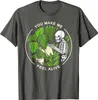 Męskie koszulki You Make Me Fl ve-Hallown Skull Funny Rośls Prezent T-shirt Modna TS Cotton Men T Shirt Modna powszechna T240425