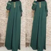 Femme Musulmane Ramadan Khimar Abaya Arabie saoudite Turquie Islam robe musulmane Vêtements de prière Robes africaines pour femmes Ka Robe 240423