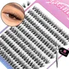 Falska ögonfransar Groinney Lashes Cluster Eyelash Extensions Enskilda kluster naturlig DIY -smink