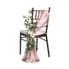 Подушка 3pcs набор с висящим шифоновым креслом скамейки скамейка скамьи цветы