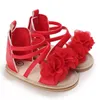 Bebek bebek ayakkabıları kız çiçek yürümeye başlayan evler yaz sandal yumuşak gündelik antislip beşik ilk walker 240426