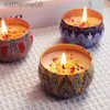 J91X Bougies Cougie vintage Can Mariage Birthday Gift Home Decoration Scente Cougies Jar Vintage Flower Bandle Pottes
