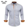 Koszulka z długim rękawem męska Profesjonalna biała szczupła fit solidny kolor Men Business 240419