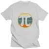 T-shirty męskie vintage retro pi tshirt mężczyzn Pure Cotton Urban T-shirt Krótka algebra koszula matematyka T Tops Lose Fit Odzież Prezent T240425