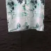 Męskie szorty szorty plażowe zielony płomień druk luźne hawajskie koszule szorty 2 -części