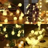 Décorations LED BALL LICTES USB / BATTATEAT STRING LUMILES OUTDOOR Globe Fairy Light For Wedding Halloween Garden Christmas Decor