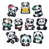 CHANMS PANDA CLOGO GIMBITS BRANDLE MISCULE Accessori per scarpe batch per il braccialette di braccialetti Bracciali Bomboniere Regali Gioielli Droping Delivery Findin Otpxi