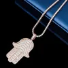 Collier pendentif de charme populaire Hip Hop Moisanite personnalisé Hop Moisanite Populaire 925 Collier plaqué or en argent sterling pour hommes