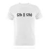 Herren T-Shirts Coder Developer Programmer Witze, um lustige Qualitätsdruck-Druck-T-Shirt-Baumwoll-Rundhals-EU-Größe zu sein oder nicht.