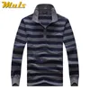 Coton Polos Hommes à manches longues Polo Polo printemps automne robe masculine rayée Classic Business Père Gift Drop Ship 240426