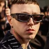 Solglasögon nya män mode y2k kvinnor cyberpunk solglasögon vintage manlig rektangel UV -skyddsglasögon UV400 GAFAS H240429