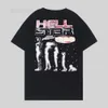 T-shirt maschile Hell Star Thirt Mens Designer Shirts Summer Leisure Fashion Hip Hop Street Brand Abbigliamento con lettere S-5xl