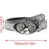 Belts Star Buckle Belt For Women Street Fashion Sequins Taille Pin Jeans Pants Girl Cool Party Accessoire