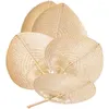 Dekorative Figuren 5 PCs Hochzeitsdekorationen Bauernhaus Fan Hand- Fans Rattan Chinese Style Handmade Wall