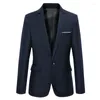 Ternos masculinos 6918-Men Autumn's Loose Small Suit Corean Version of the Trend British Style Leisure West Jacket
