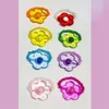 Anelli a grappolo girasole colorato fiore sorridente acrilico per donne grazioso fascino dolce Y2K Accessori estetici di gioielli coreani