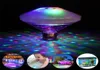 Dekoracja imprezy pływające podwodne światło RGB zanurzka dioda LED Disco Show Swimming Tub Lampa Baby Bath5317005