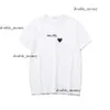 Play Shirts Commes Designer TEE Com Des Garcons PLAY HEART LOGO PRINT T-shirt TEE SIZE Commes Play T Shirt Polo EXTRA LARGE Blue Heart Unisex 654 489