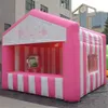 4x3m Custom Made Candy Floss tält Uppblåsbar koncession Pop Up Stand Sales Kiosk Carnival Cotton for Food/Ticket/Juice Party