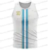 Argentina Flag Black Gold DIY Football Shirt Custom Name Sports Neck Number 10 Jersey Fitness Running Hiking GYM Training Top 240428