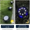 Décorations 12d Solar Power Disk Light Outdoor Garden solaire souterrain Light Pidre Lumière Spotlight Buried Solar LED Lampe Decor