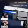 Novo modelo de modelo de pistola de brinquedo pode ser dividido, capa de cigarro à prova de vento, isqueiro à prova de vento