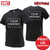 Maglietta a maglietta in cotone Testo personalizzato fai da te il tuo design per stampa per stampa per la pubblicità coct 240428